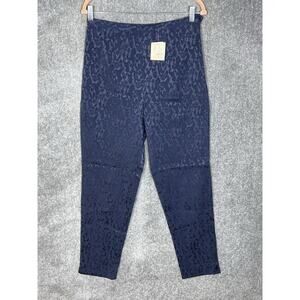 Vintage EXPRESS Paisley Damask Dress Pants Womens Juniors Size 11/12 Blue‎ NWT